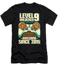 10 9 Year Old Gamer Gaming 9th Birthday Level 9 Unlocked Crazy Squirrel T-Shirt