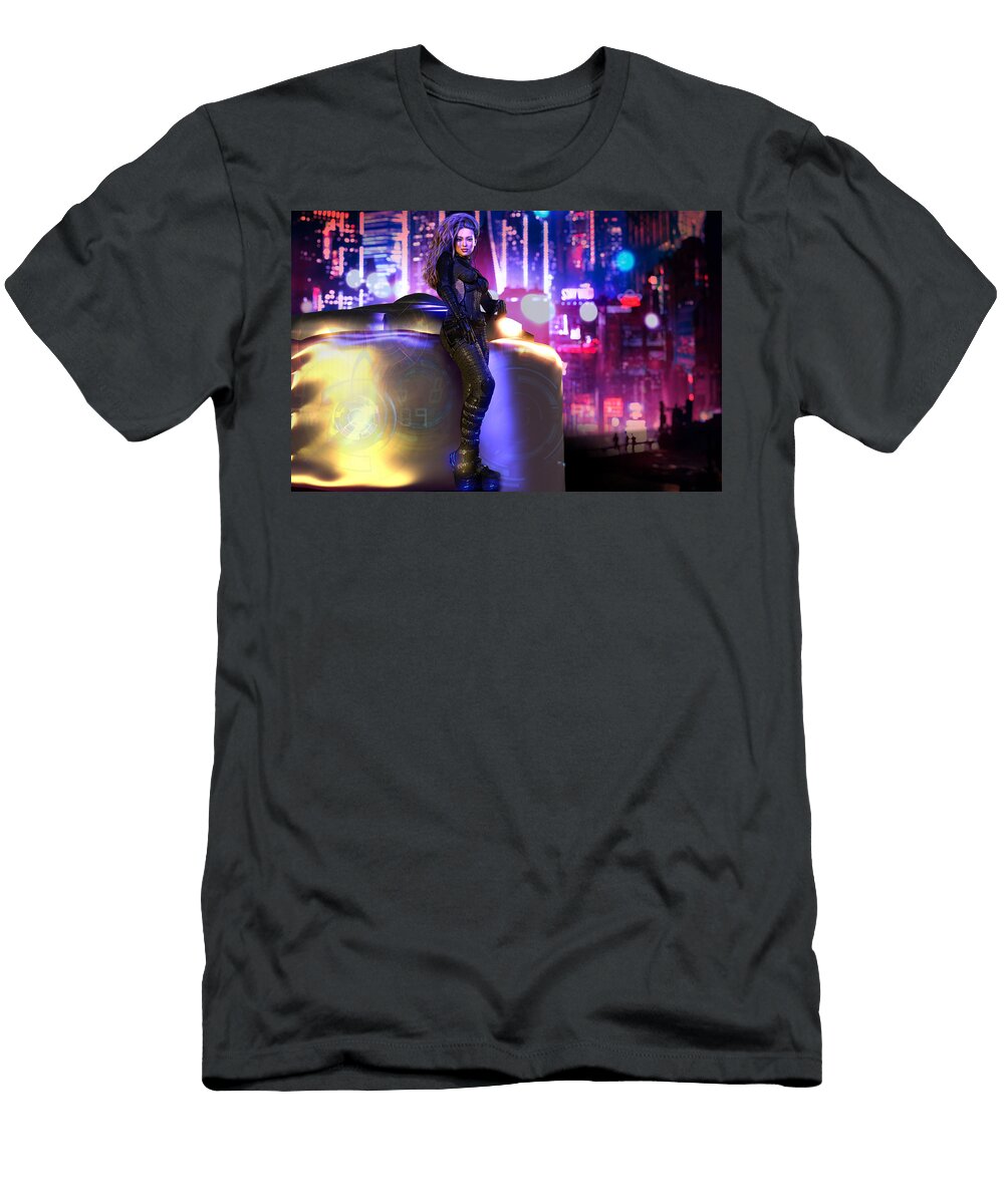 10 Digital Dystopia Gabriel Chevers T-Shirt