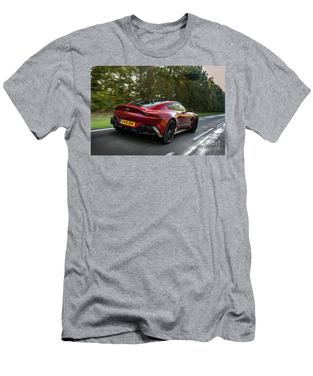 10 Exclusive Luxury Supercar Red Aston Martin Vantage V8 Amg Engine M177 40l Twin Turbocharged Vladyslav Shapovalenko T-Shirt