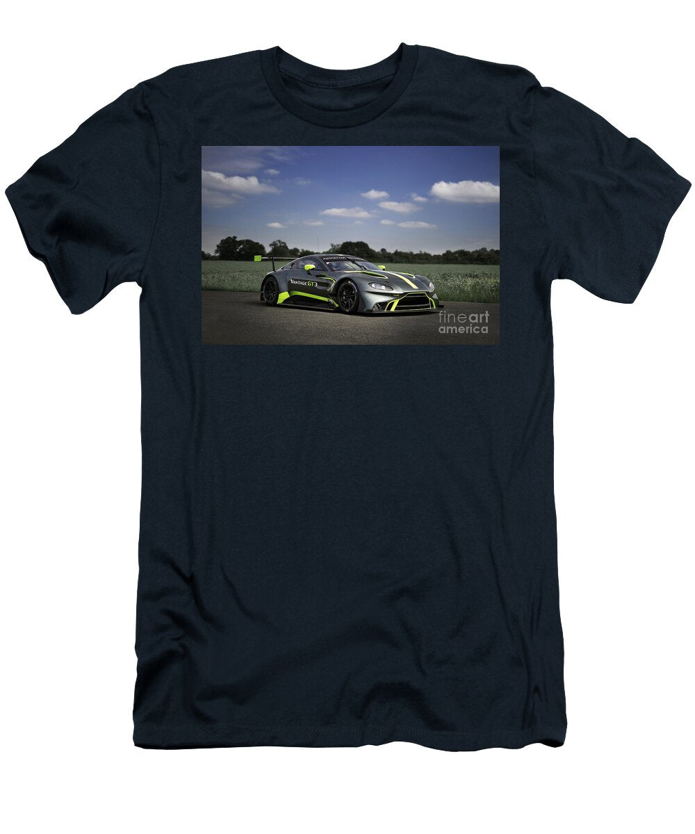10 Exclusive Racing Supercar Deep Green Aston Martin Vantage Gt3 Amg M177 40l V8 Turbocharged Vladyslav Shapovalenko T-Shirt