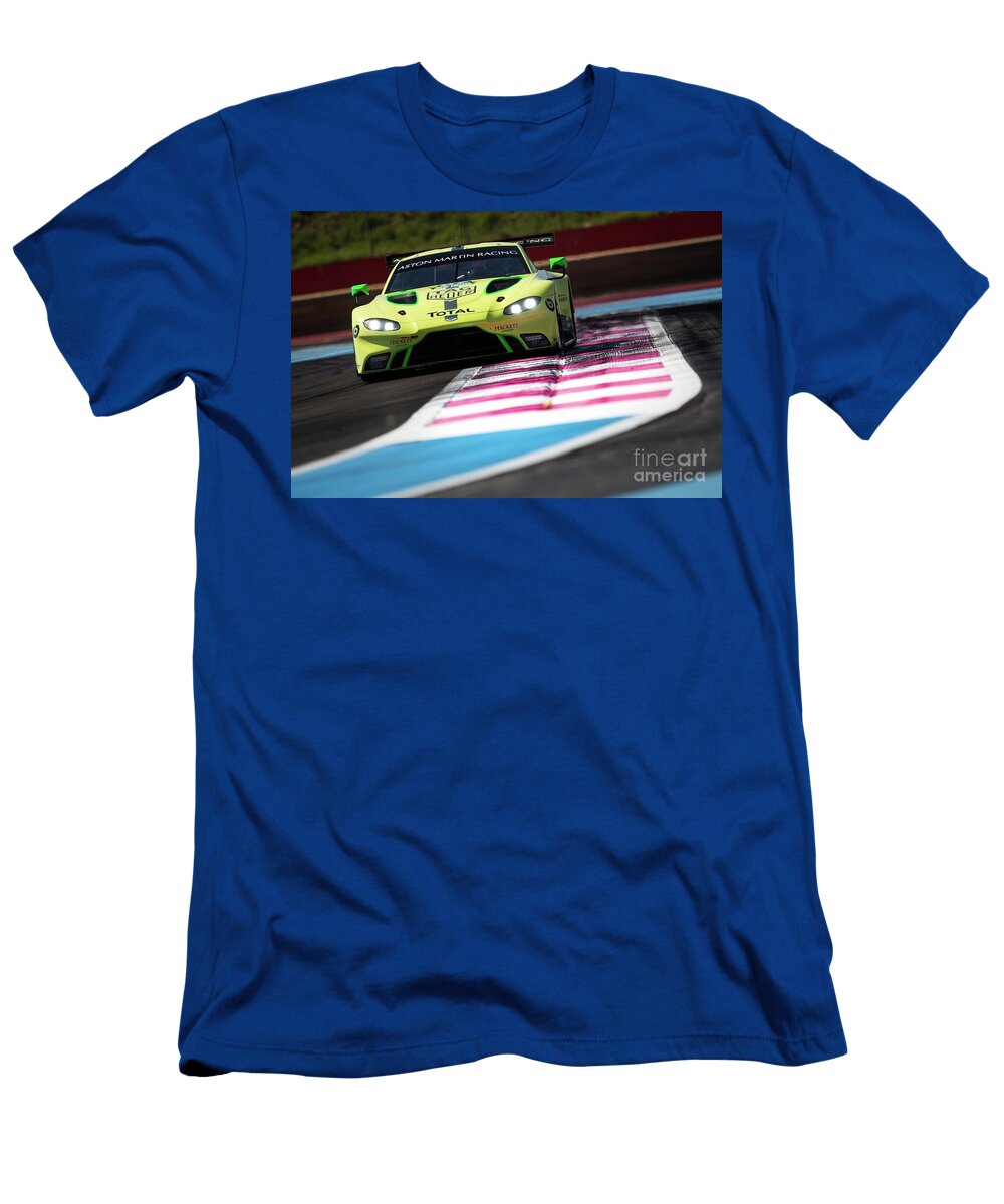 10 Exclusive Racing Supercar Yellow Aston Martin Vantage Gte Amg M177 40l V8 Turbocharged Vladyslav Shapovalenko T-Shirt