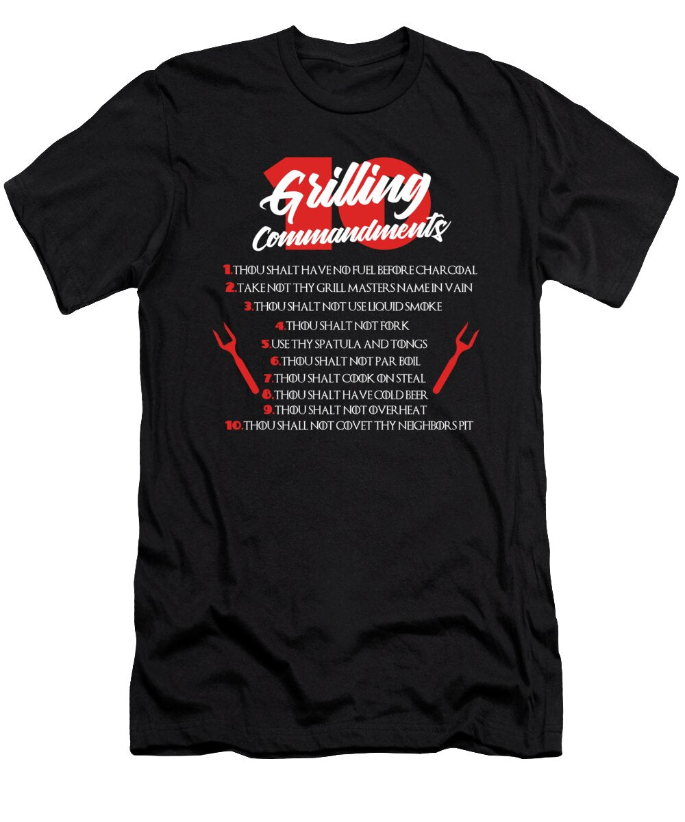 10 Grilling Commandments Jacob Zelazny T-Shirt
