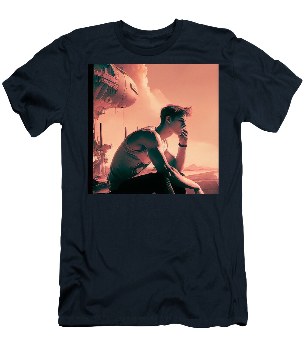10 in a Jack Kirby Style Gentle and Light Colors By Asar Studios Celestial Images T-Shirt
