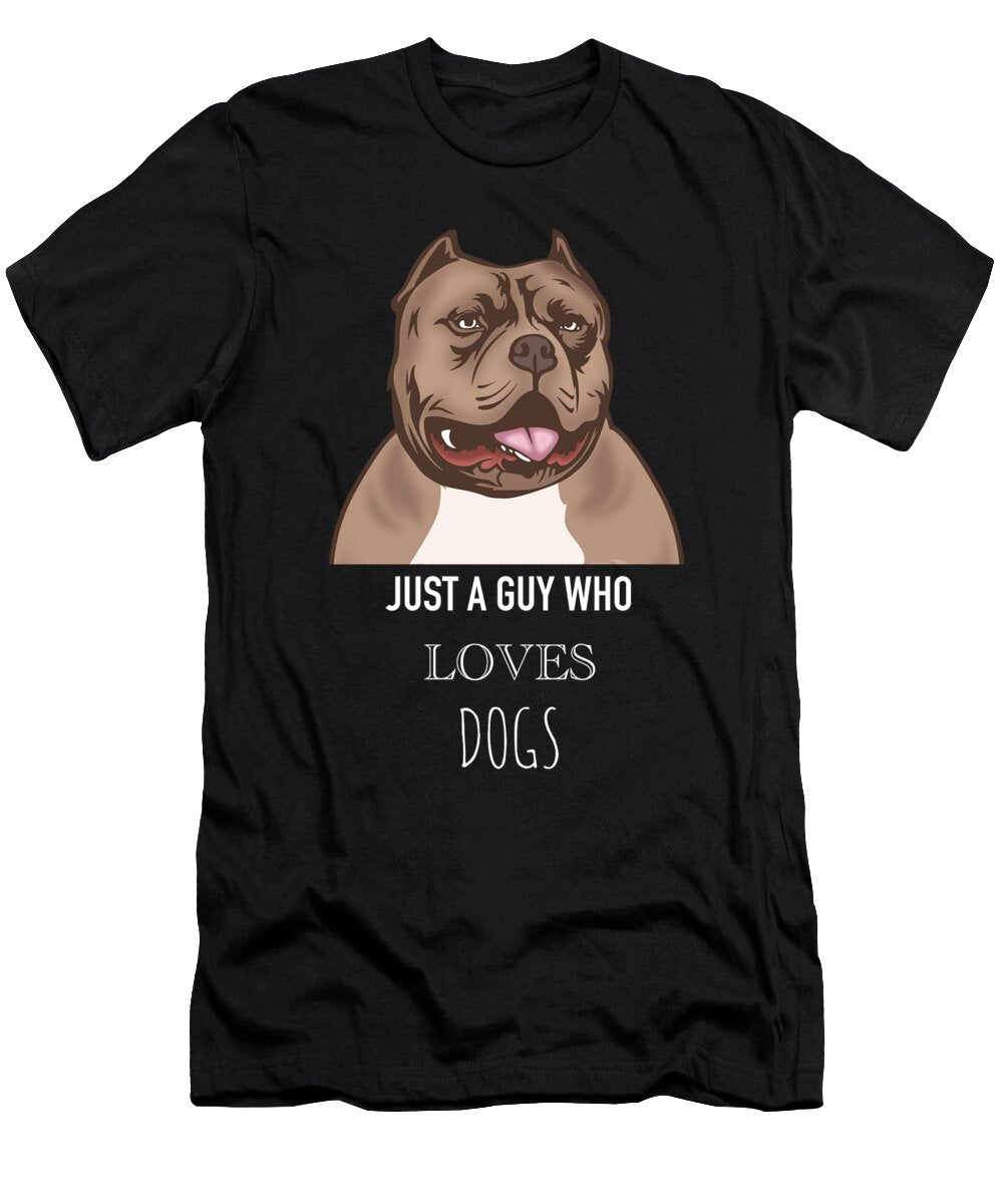 10 Just a Guy Who Loves Dogs Funny Dog Cynto T-Shirt