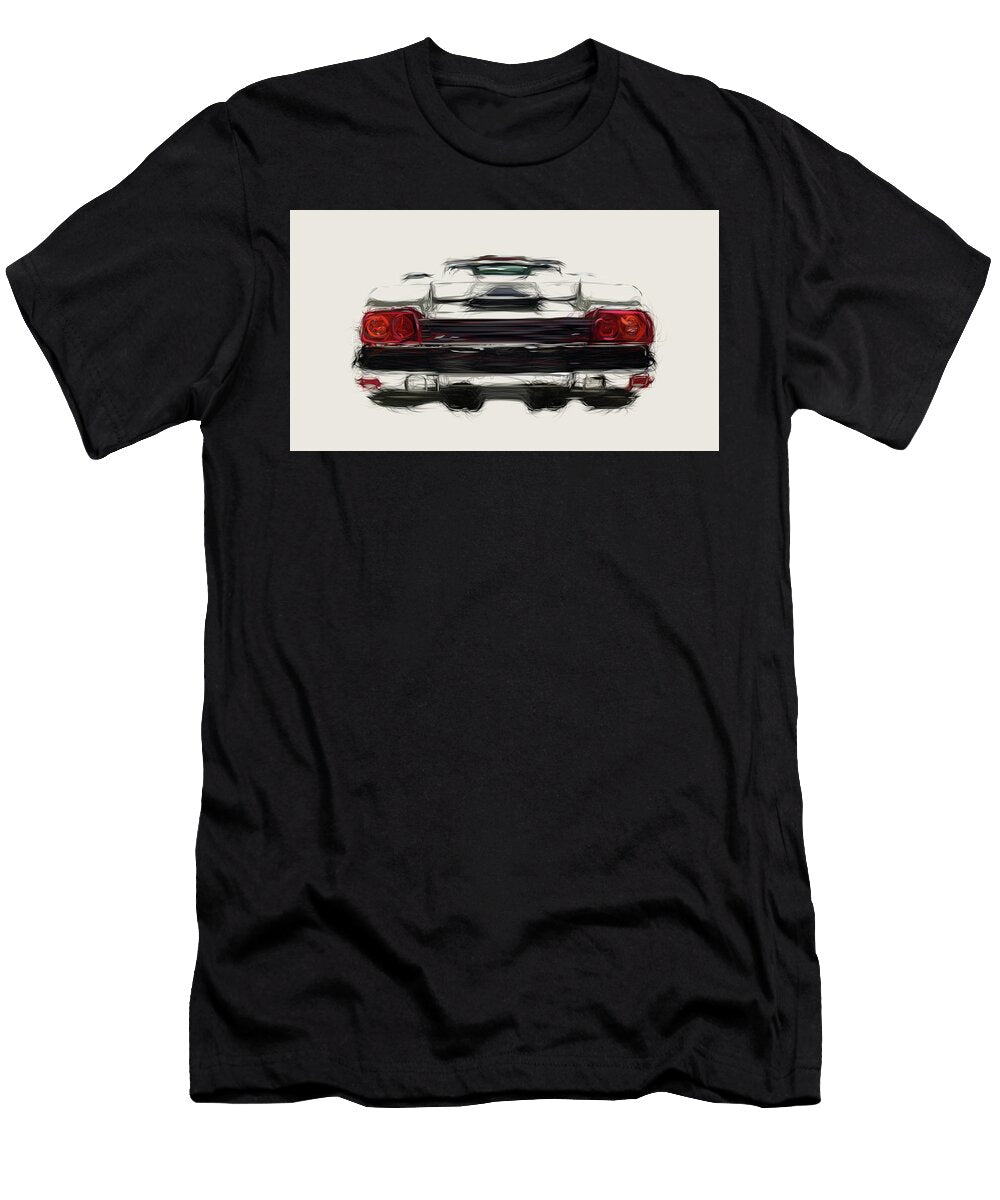 10 Lamborghini Diablo Roadster Car Drawing Carstoon Concept T-Shirt