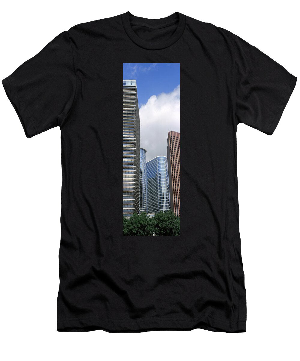 10 Low Angle View of Buildings in a City Panoramic Images T-Shirt