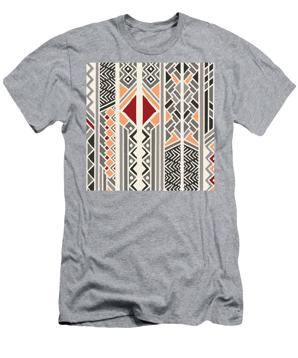 10 Tribal Ethnic Colorful Bohemian Pattern with Geometric Elements Jelena Obradovic T-Shirt