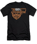 100 Beardiful Beard Hairy Lover Men Husband Dad Gag Gift Graphic Sel Mermaid T-Shirt