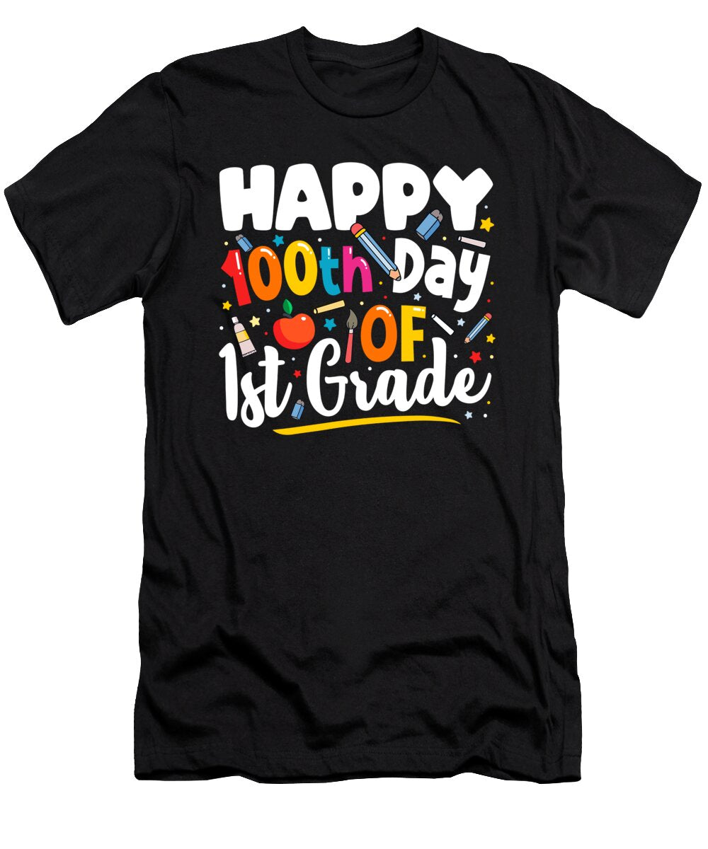 100 Days of School Teacher Gift 100th Day of 1st Grade 1 T-Shirt