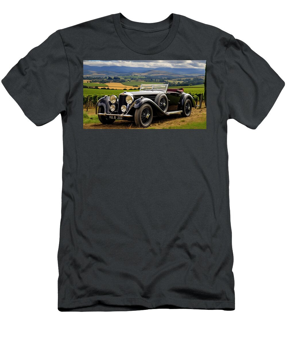 11 1934 Aston Martin 1 Litre Mark Ii Long Chassis By Asar Studios Celestial Images T-Shirt