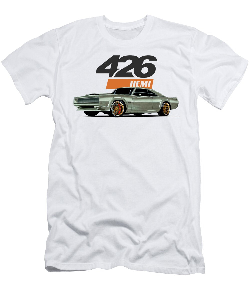11 Dodge Charger 1968 Hellephant 426 Hemi Supercharged Mopar Vladislav Shapovalenko T-Shirt