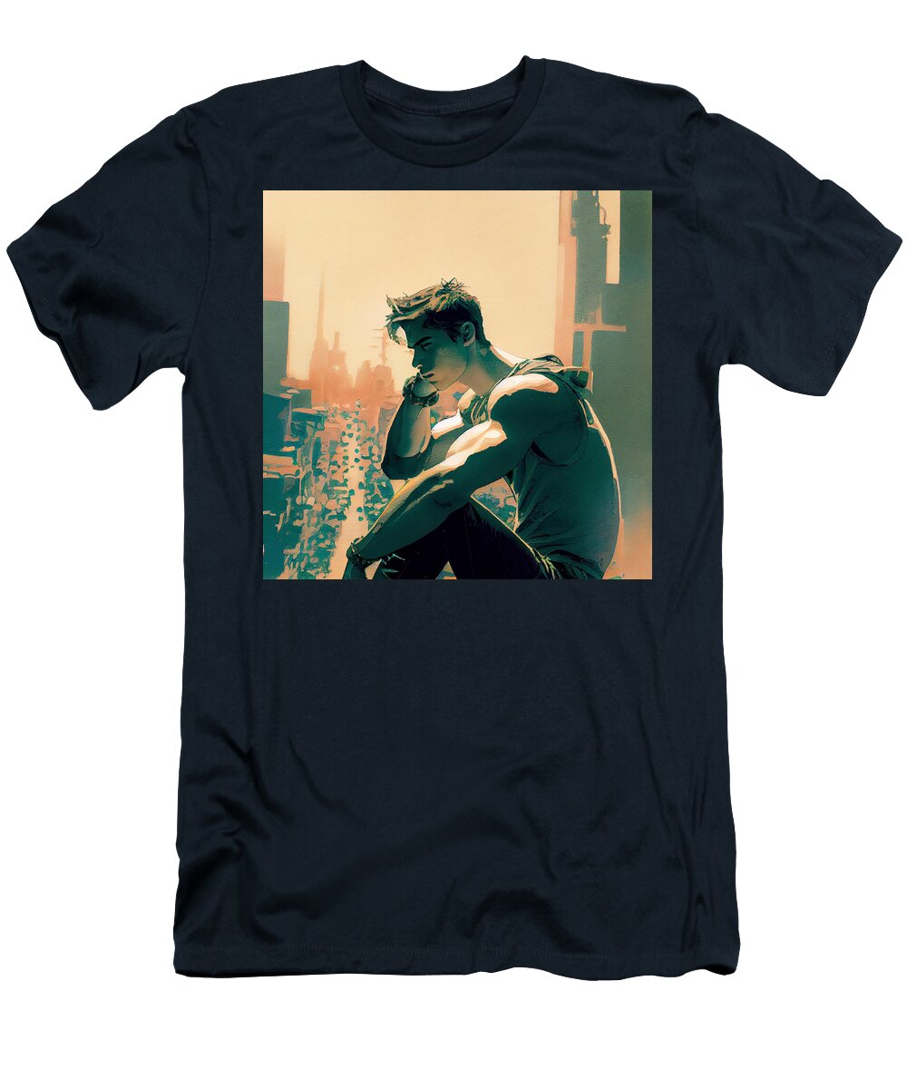 11 in a Jack Kirby Style Gentle and Light Colors By Asar Studios Celestial Images T-Shirt