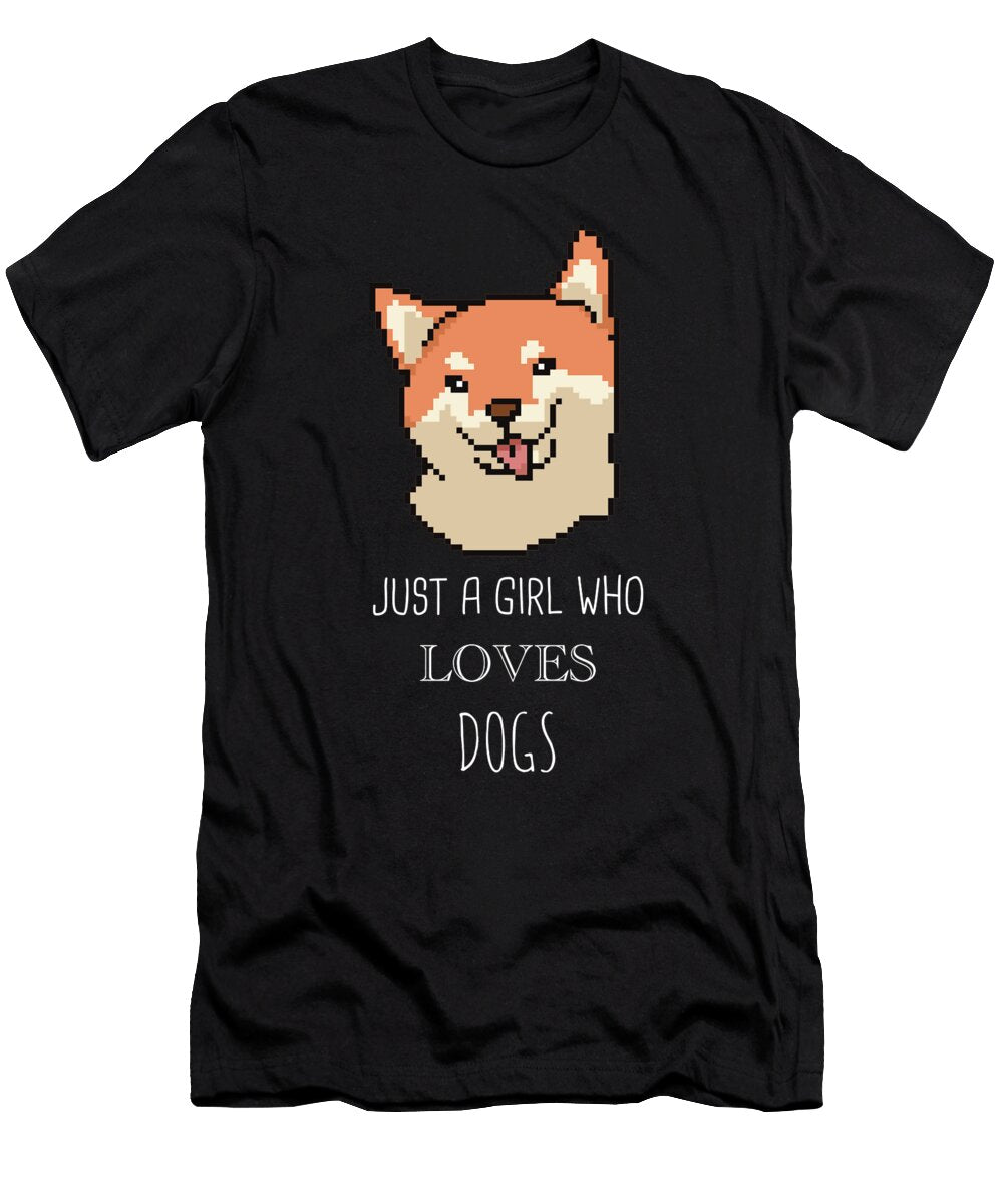 11 Just a Girl Who Loves Dogs Funny Dog Cynto T-Shirt