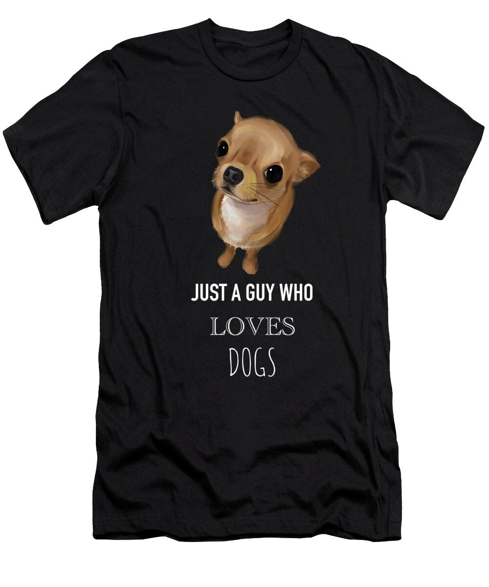 11 Just a Guy Who Loves Dogs Funny Dog Cynto T-Shirt