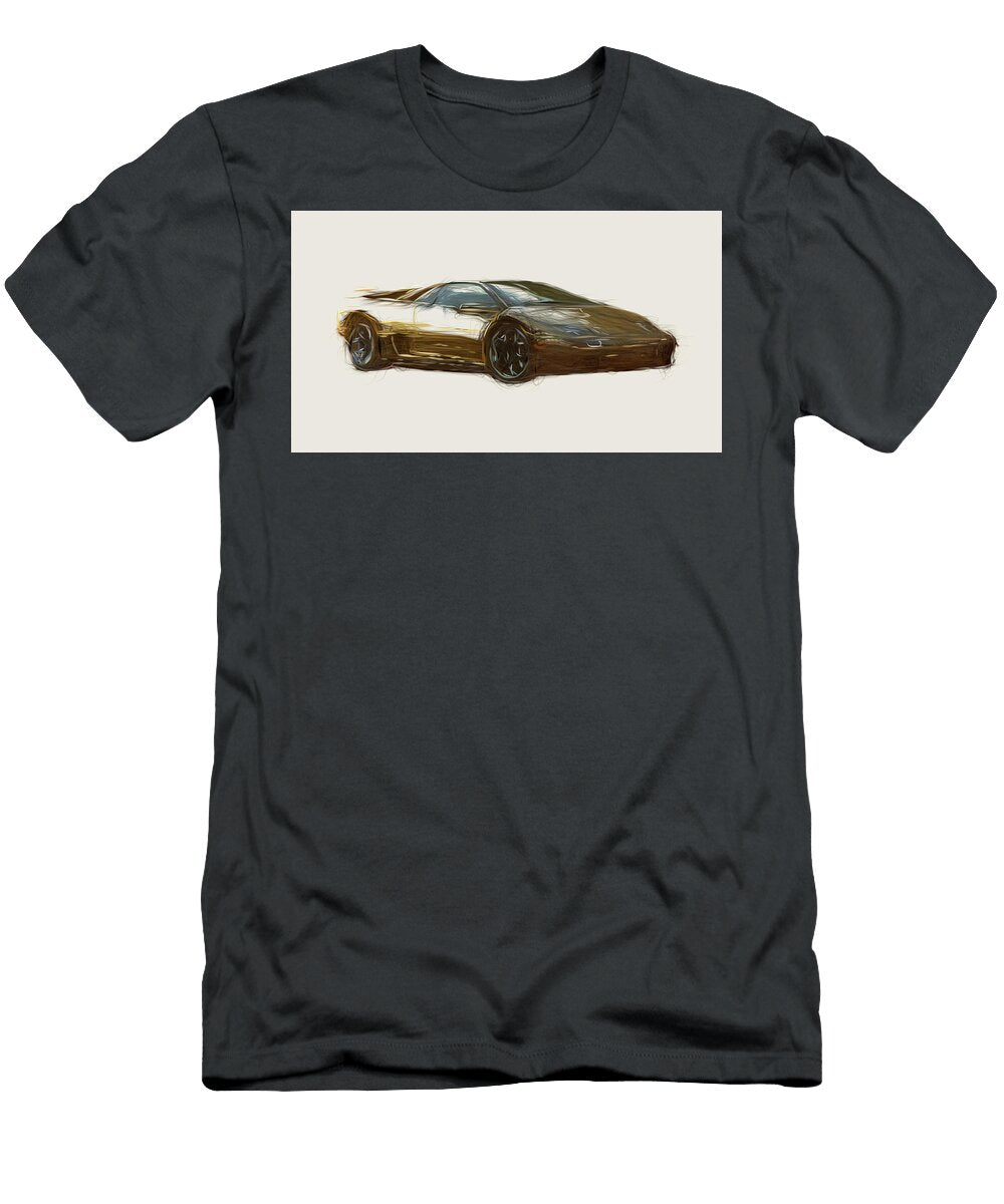 11 Lamborghini Diablo Vt 60 Car Drawing Carstoon Concept T-Shirt