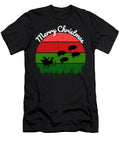 11 Santas Sleigh Pulled By a Team of Hogs Chomper Designs T-Shirt