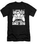 12 8 Year Old Gamer Gaming 8th Birthday Level 8 Unlocked Crazy Squirrel T-Shirt