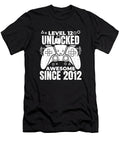 12 Gaming 12th Birthday Year Old Gamer Level 12 Unlocked Crazy Squirrel T-Shirt