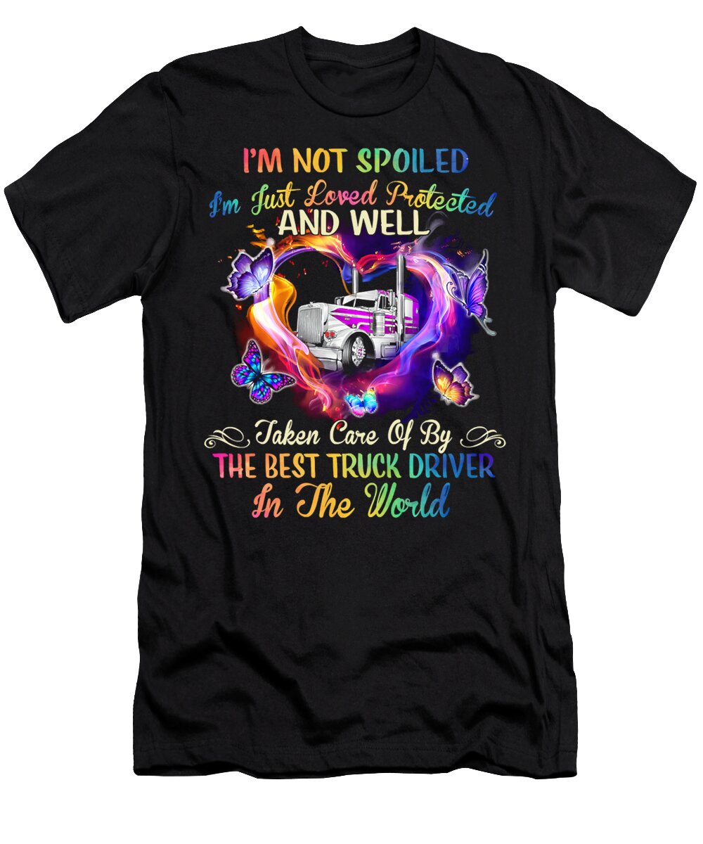 12 Truck Trucker Trucks Trucking Diesel Driving Truck Driver Freightliner Driver Truck Lover Rider Drift Truckin Grover Mcclure T-Shirt