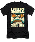 13 12 Year Old Gamer Gaming 12th Birthday Level 12 Unlocked Crazy Squirrel T-Shirt