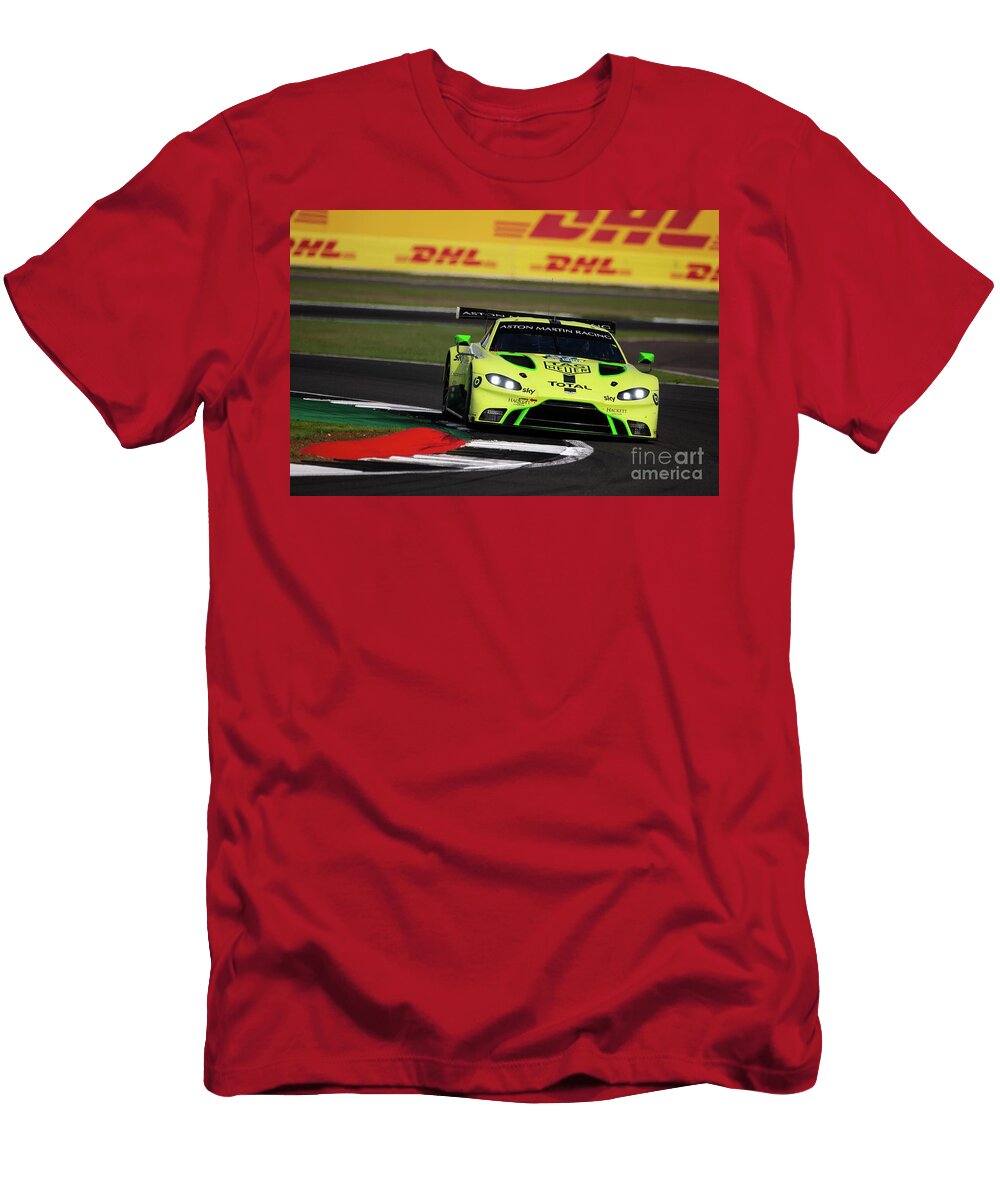 13 Exclusive Racing Supercar Yellow Aston Martin Vantage Gte Amg M177 40l V8 Turbocharged Vladyslav Shapovalenko T-Shirt
