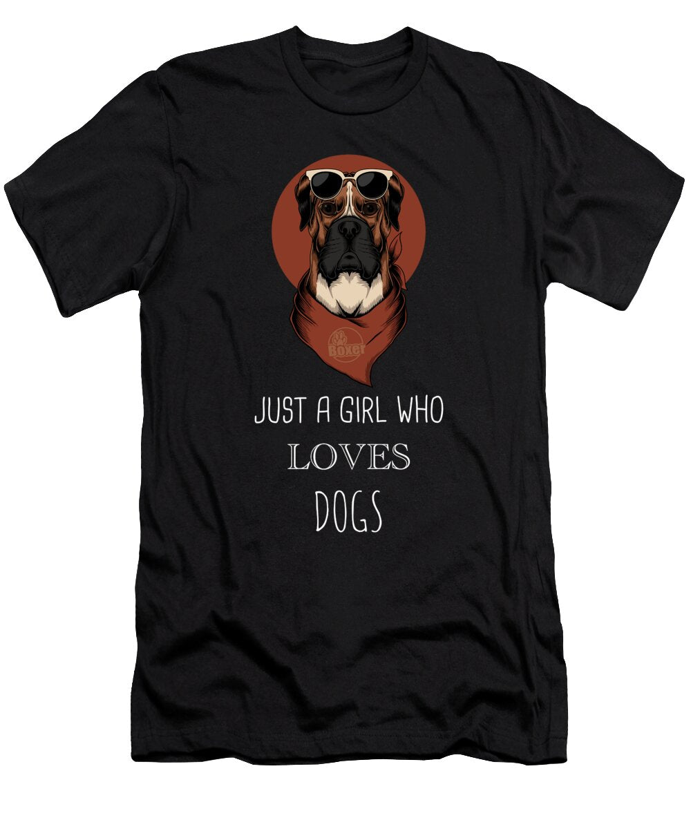 13 Just a Girl Who Loves Dogs Funny Dog Cynto T-Shirt