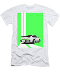 13 Porsche 911 930 Classic Poster Green Background Thespeedart T-Shirt