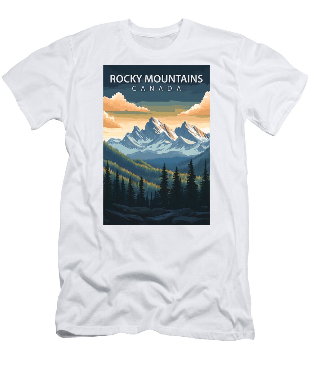 13 Rocky Mountains Bird Artist T-Shirt