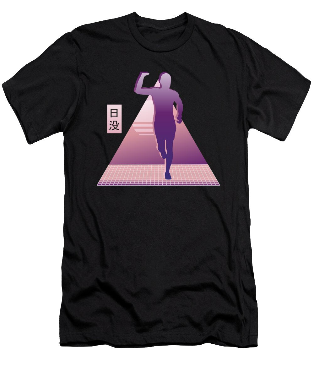 13 Vaporwave Synthwave Marathon Trail Running Greenoptix T-Shirt