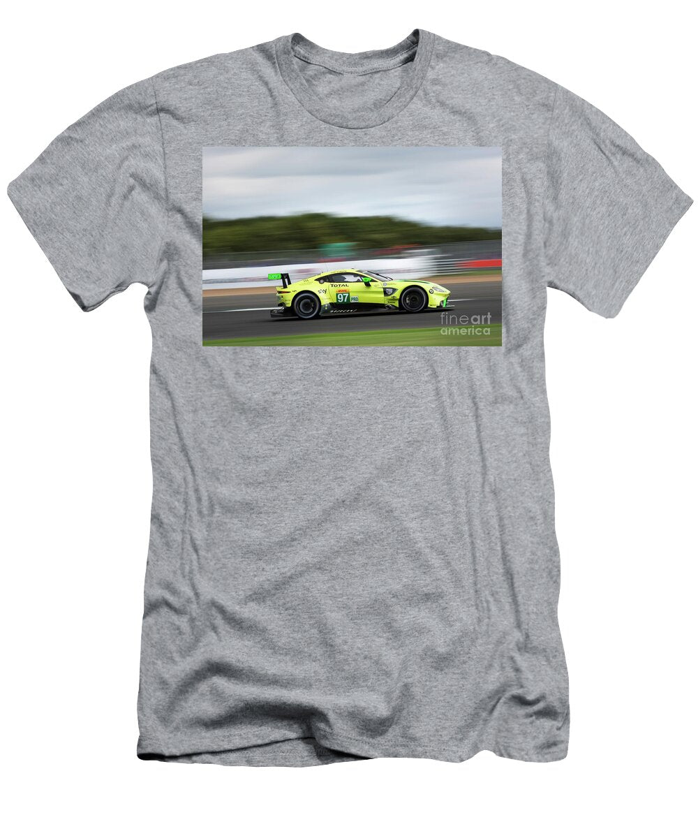 14 Exclusive Racing Supercar Yellow Aston Martin Vantage Gte Amg M177 40l V8 Turbocharged Vladyslav Shapovalenko T-Shirt
