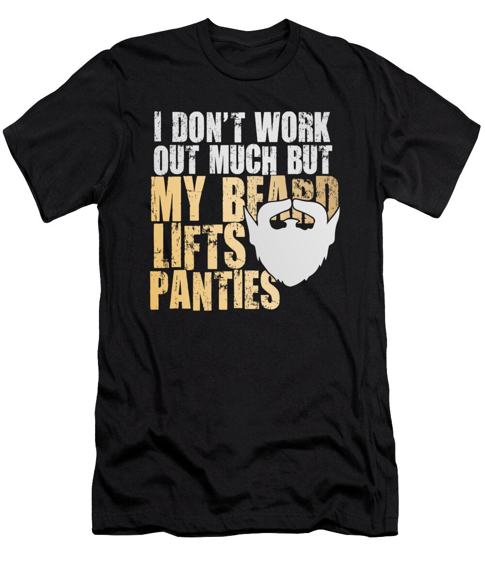 14 Funny Beard Facial Hair Manly Confident Man Gift Muc Designs T-Shirt