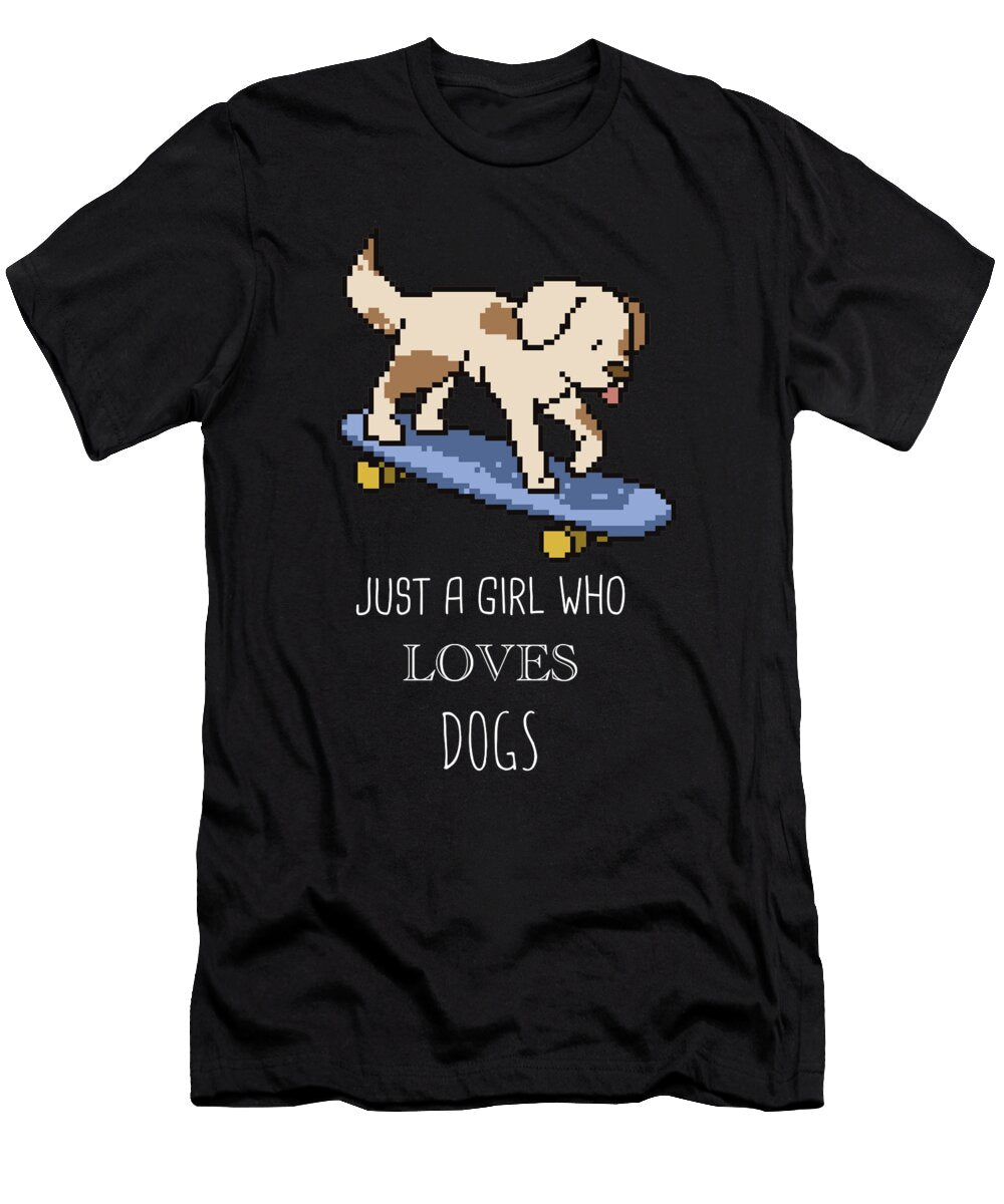 14 Just a Girl Who Loves Dogs Funny Dog Cynto T-Shirt