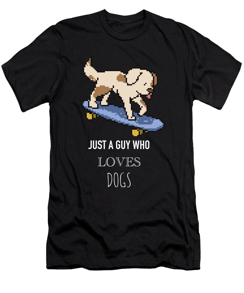 14 Just a Guy Who Loves Dogs Funny Dog Cynto T-Shirt
