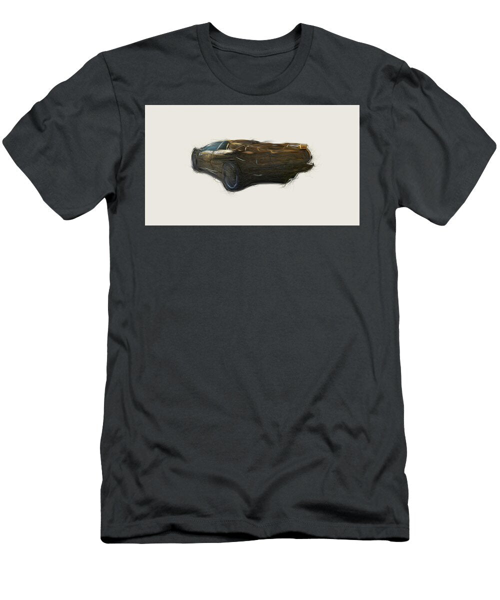 14 Lamborghini Diablo Vt 60 Car Drawing Carstoon Concept T-Shirt