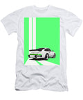 14 Porsche 911 930 Classic Poster Green Background Thespeedart T-Shirt