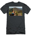14 Woman Hiking Up Mt Dialbo Terry Schmidbauer T-Shirt