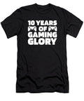 15 Gaming 10th Birthday Video Games 10 Year Old Gamer Crazy Squirrel T-Shirt
