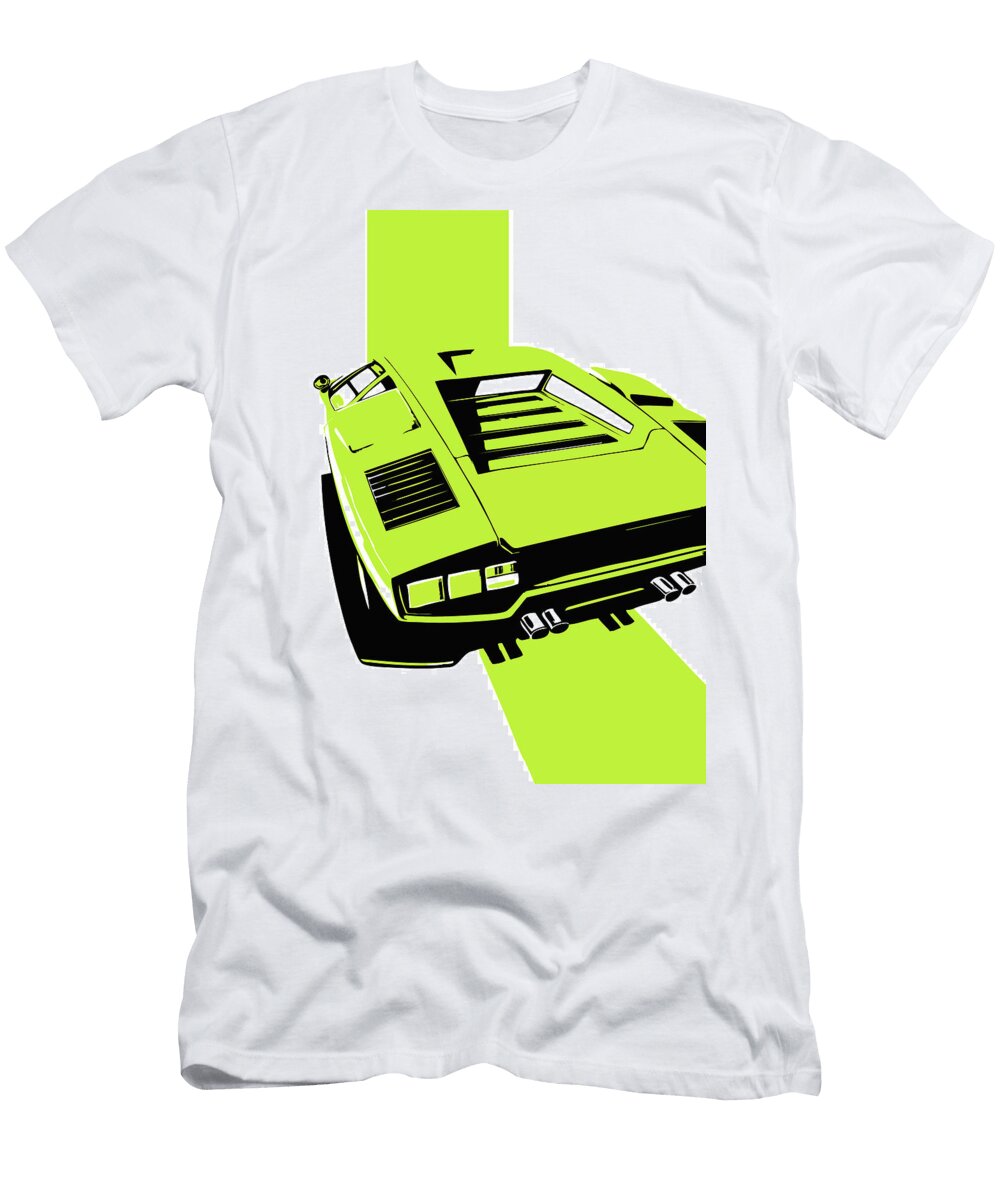 15 Lamborghini Countach Classic Italian Supercar Thespeedart T-Shirt