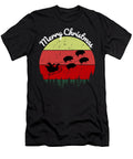 15 Santas Sleigh Pulled By a Team of Hogs Chomper Designs T-Shirt