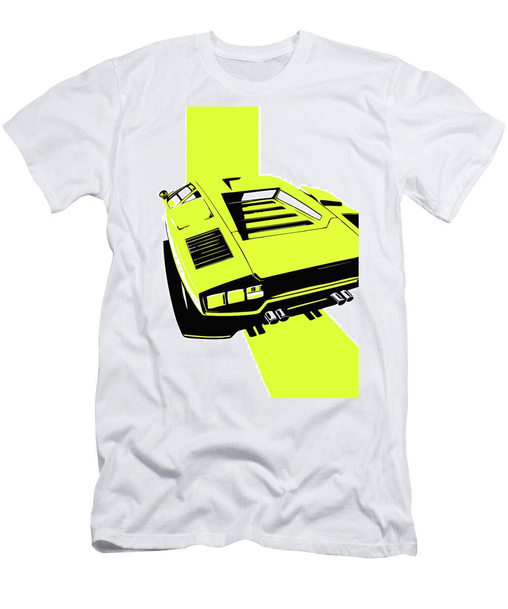 151 Lamborghini Countach Classic Italian Supercar Thespeedart T-Shirt