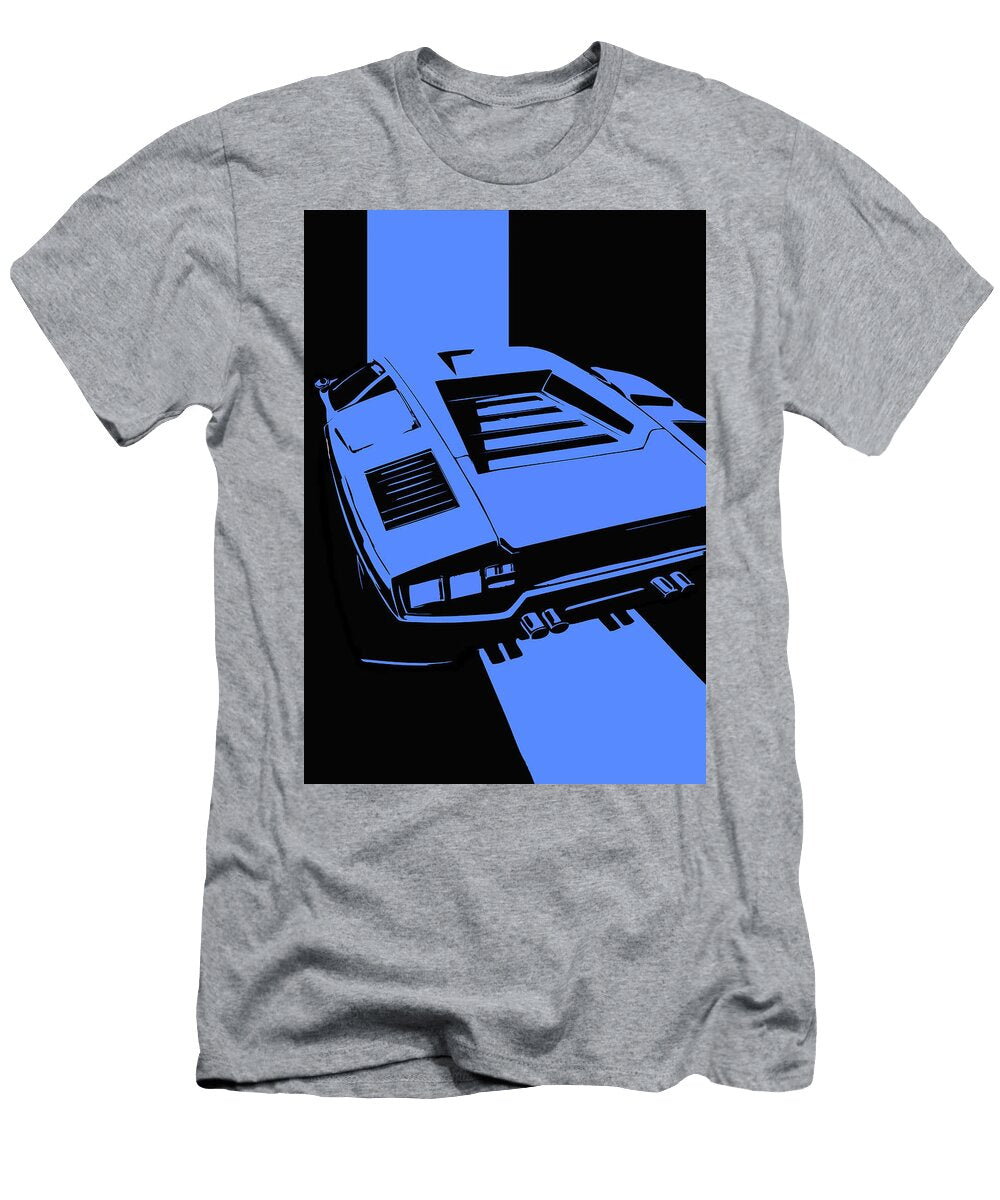 157 Lamborghini Countach Classic Italian Supercar Dark Backgroun Thespeedart T-Shirt
