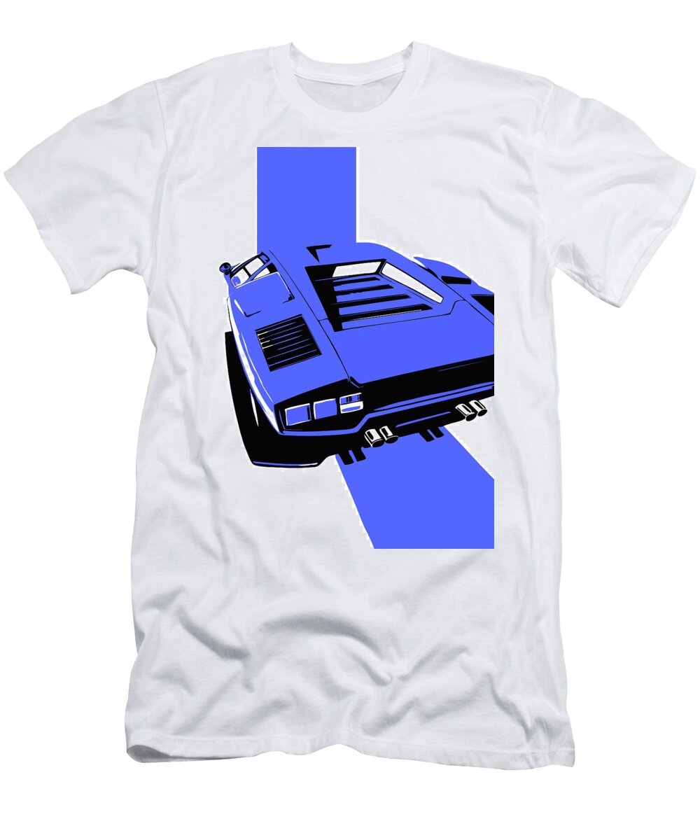 159 Lamborghini Countach Classic Italian Supercar Thespeedart T-Shirt