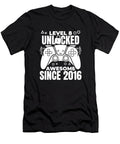 16 8 Year Old Gamer Gaming 8th Birthday Level 8 Unlocked Crazy Squirrel T-Shirt
