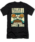 16 Gaming 11th Birthday Year Old Gamer Level 11 Unlocked Crazy Squirrel T-Shirt