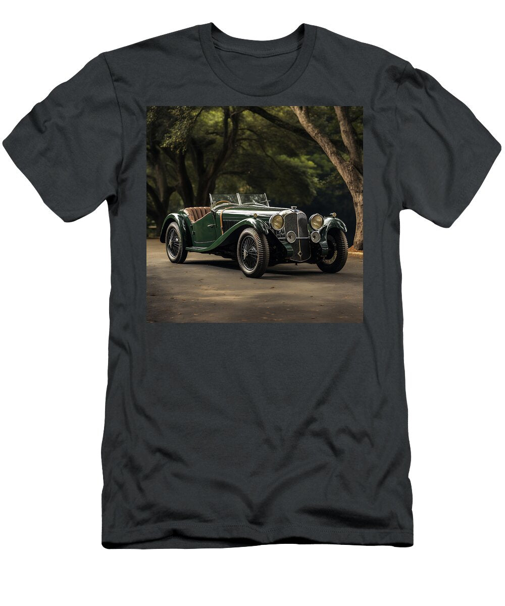 18 1934 Aston Martin 1 Litre Mark Ii Long Chassis By Asar Studios Celestial Images T-Shirt
