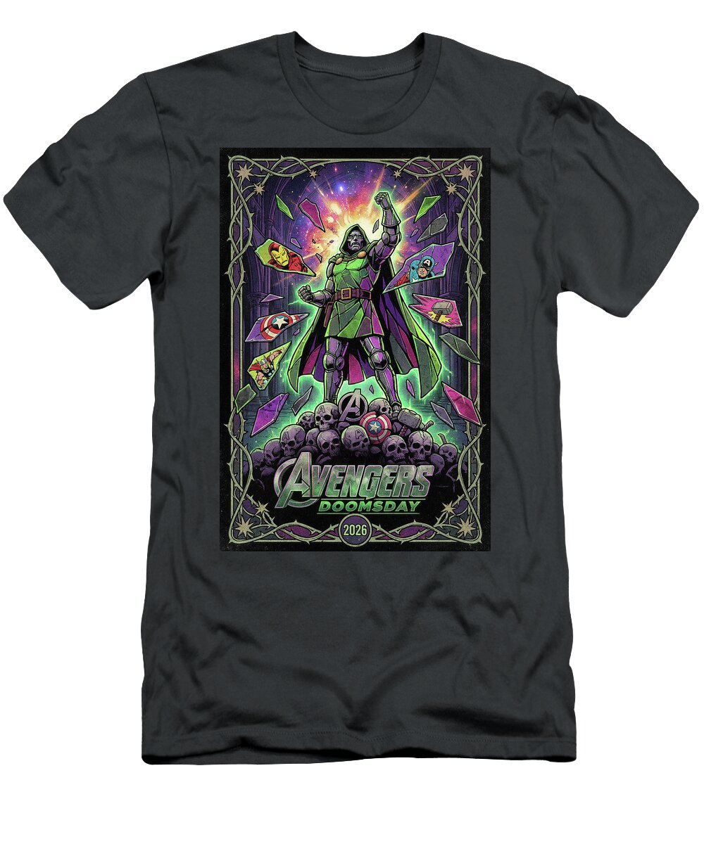18 Avengers Doomsday Minimal Movie Poster Retro Film Poster Vintage 2026 Sampadart Gallery T-Shirt