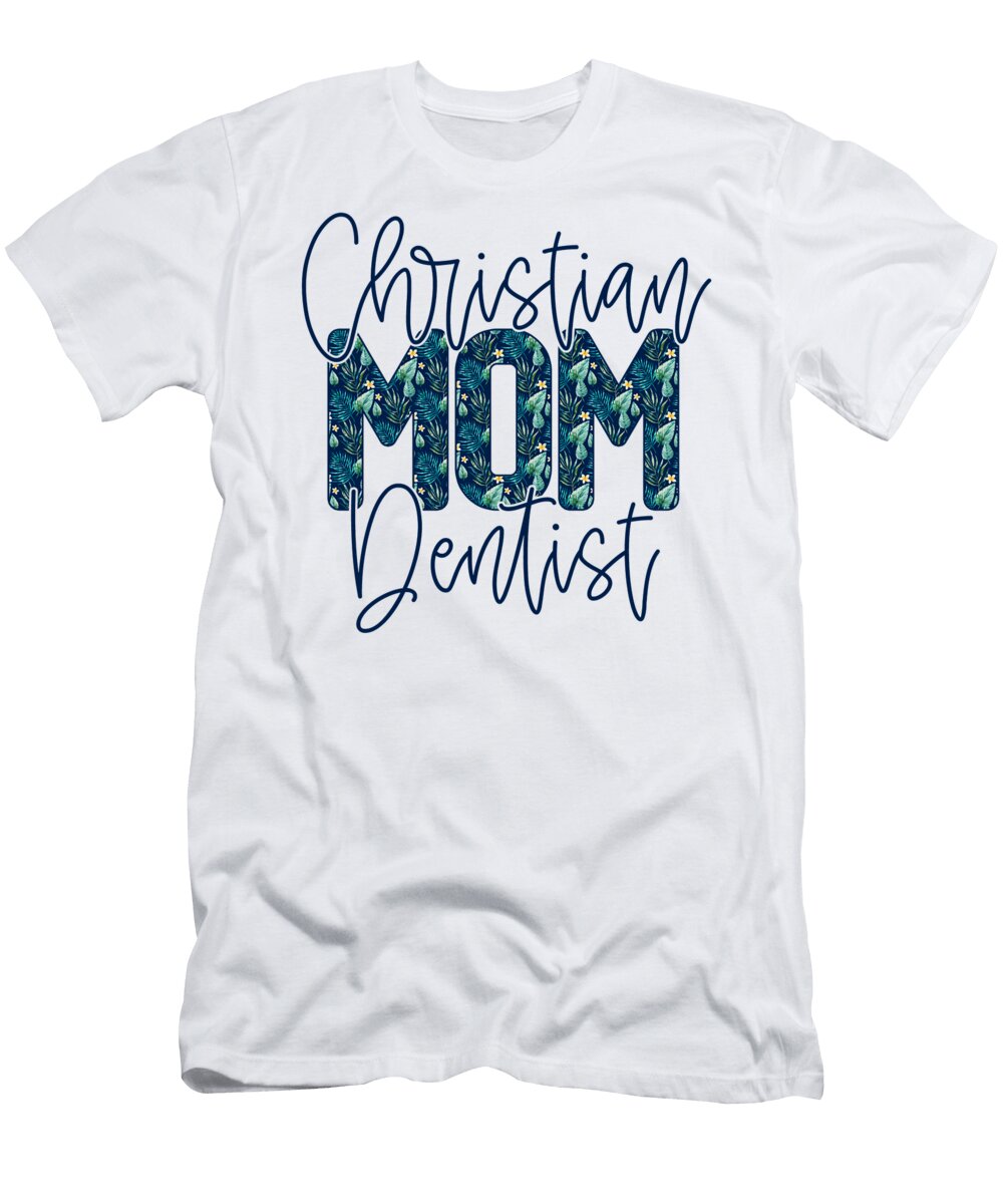 18 Christian Mom Artist Floral Mothers Day Deon Du Plessis Art T-Shirt
