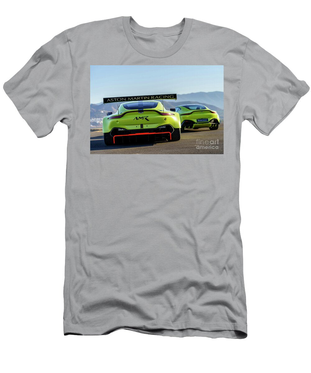 18 Exclusive Racing Supercar Yellow Aston Martin Vantage Gte Amg M177 40l V8 Turbocharged Vladyslav Shapovalenko T-Shirt
