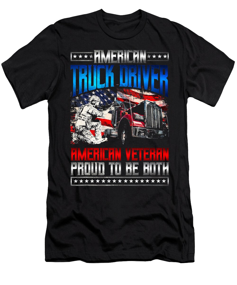18 Truck Trucker Trucks Trucking Diesel Driving Truck Driver Freightliner Driver Truck Lover Rider Drift Truckin Grover Mcclure T-Shirt