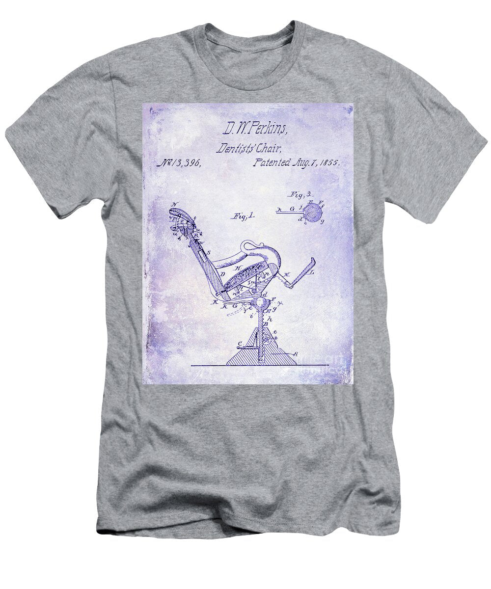 1855 Detist Chair Patent Blueprint Jon Neidert T-Shirt